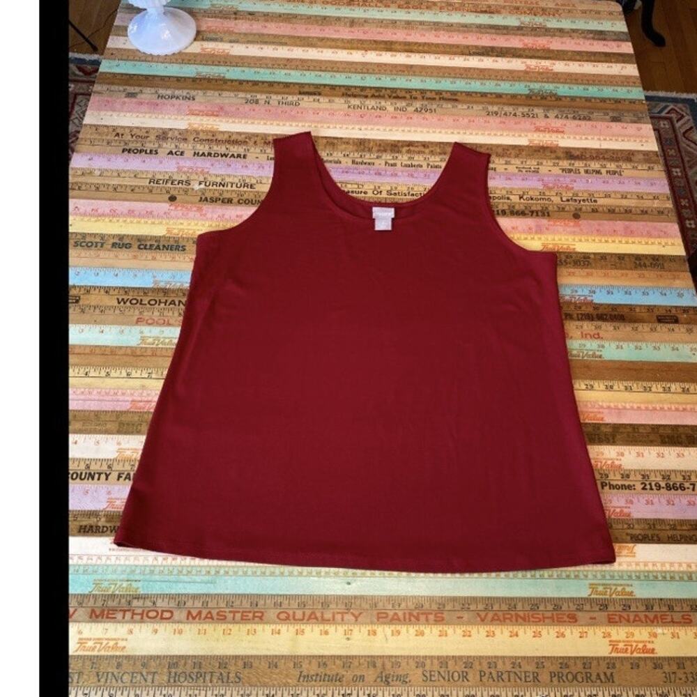 Chicos Size 3 US XL 14/16 Open Sheer Cardigan Travelers Tank Top Old Money Class - Picture 15 of 16